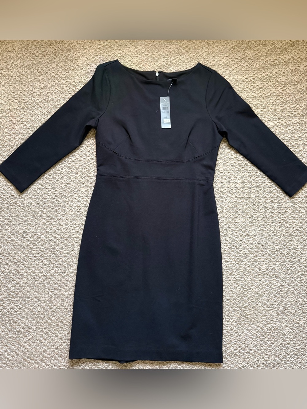 Black Long-Sleeve Sheath Dress (Brand New)